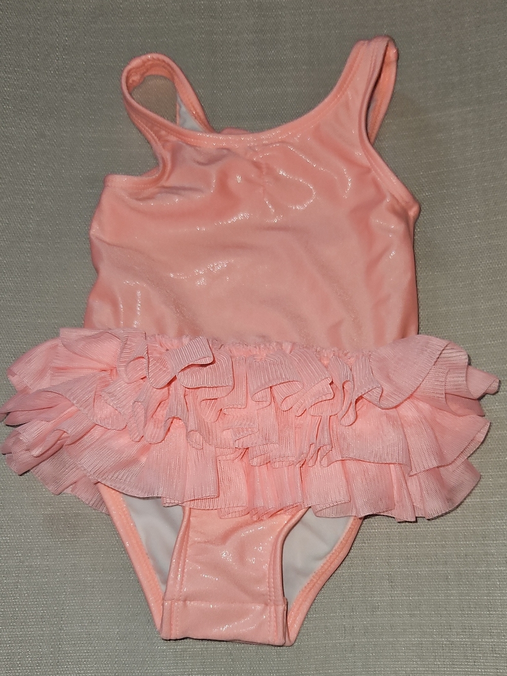 Cat & Jack Pink Ruffle One-Piece Swimsuit